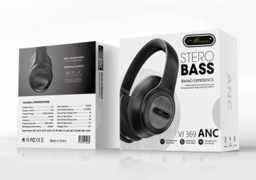 Stereo Bass wireless headphone, master level tones, sound HD microphone with large capacity battery