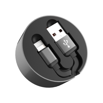 Retractable USB cable charger CB444 easy to keep and flexible