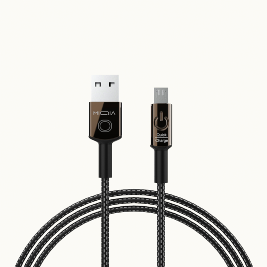 Charging cable MC11 micro smart auto disconnected data cable with 2.4A MIQIA