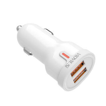 ដុំសាកក្នុងឡាន CC04 Car fast. charger with dual ports USB 2.4A max