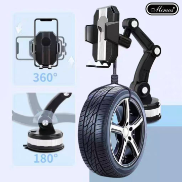 Car holder HDM02 Mimus one button pop-up suction cup 360° rotation ទ្រទូរស័ព្ទ បត់បែនបាន 360°