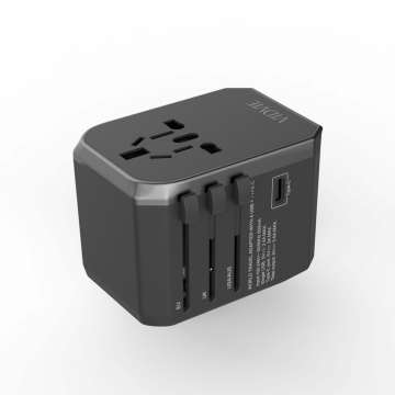 PD Travel charging adapter 4-ports travel charging, the current at each port is 2.4A. 1 type-C 3A