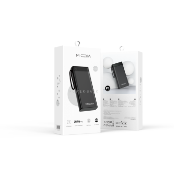 MIQIA MD06  Power Bank  20000mAh Black with LED Indicator