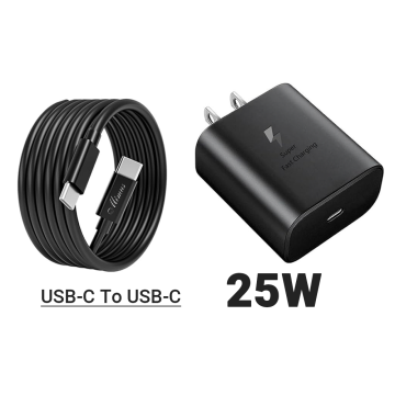 Super fast charger PD Adapter 25W with usb-c To usb-c cable 3A CHA111 Mimus