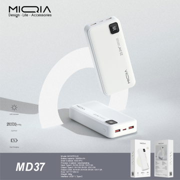 PD charge 3 port outputs charge three phones at the same time 20000mAh Miqia MD37
