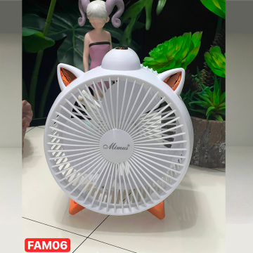 Cool Summer Circulation fan with strong wind, quiet sound and high capacity lithium battery FAM06