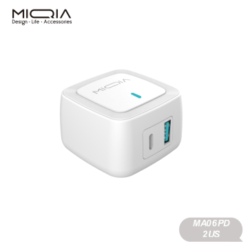 MA06-2USW 2.4A 2-Port US Charger White, fast charge PD